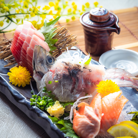 市場直送！鮮度抜群のお造り3点盛合わせ